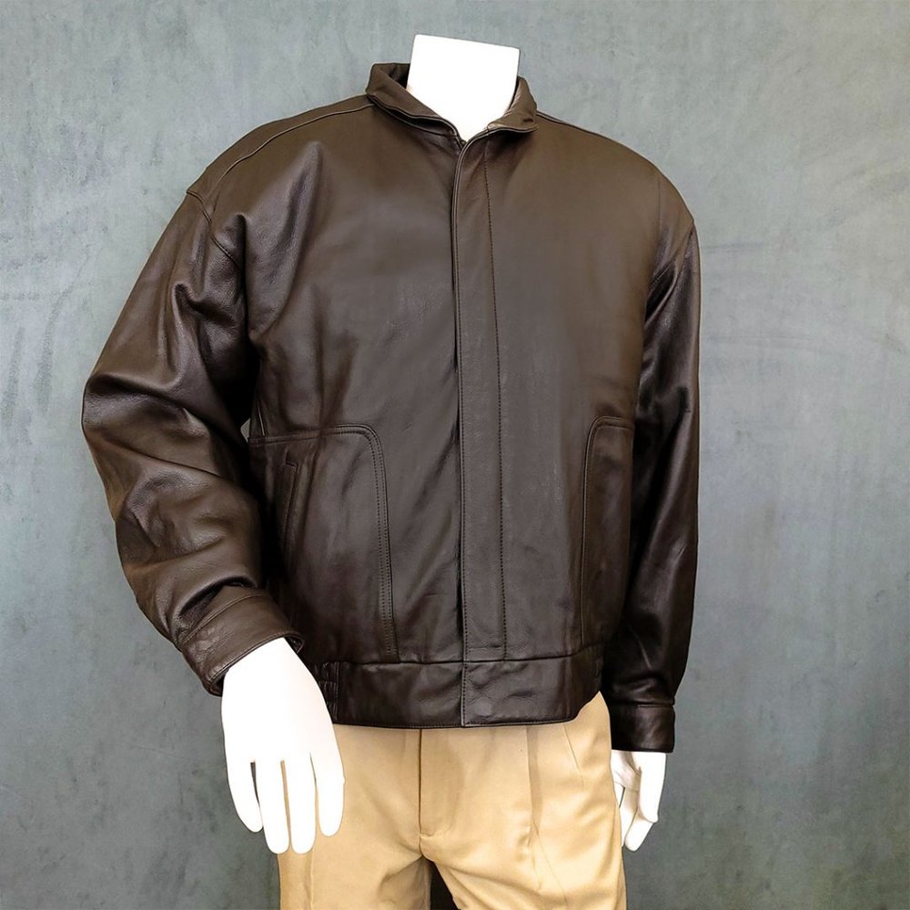 Reed Sportswear Brown Leather Jacket (NWOT)